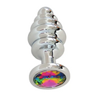 Gender Fluid Excite! Ribbed Plug - Silver - Anal Products