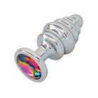 Gender Fluid Excite! Ribbed Plug - Silver - Anal Products