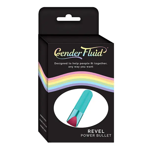 Gender Fluid Revel Power Bullet - Aqua - Stimulators