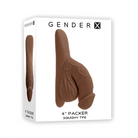 Gender X 4 in. Packer - Chocolate - Packer