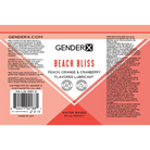 Gender X Lubricants and Toy Cleaners 2 Oz Gender X Beach Bliss Peach, Orange & Cranberry Flavored Water-Based Lubricant 2 oz. at the Haus of Shag