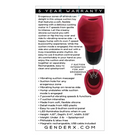 Gender X Manual Stroker Gender X Body Kisses Vibrating Suction Massager - Red/black at the Haus of Shag