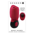 Gender X Manual Stroker Gender X Body Kisses Vibrating Suction Massager - Red/black at the Haus of Shag