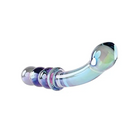 Gender X Dongs & Dildos Gender X Lustrous Galaxy Wand Dual Ended Glass Massager - Green at the Haus of Shag