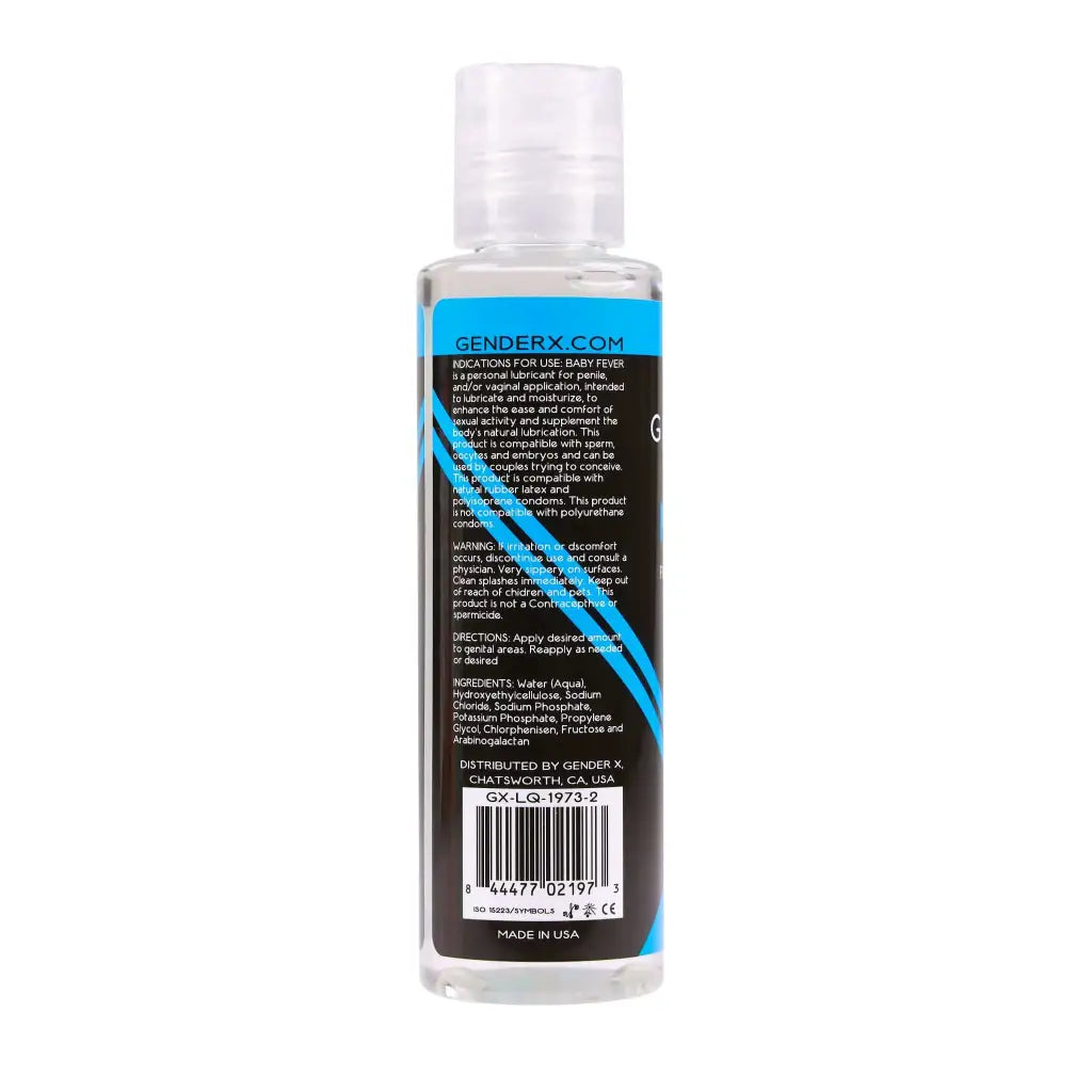 Gender X Lubricants and Toy Cleaners Gender X Procreate Fertility Friendly Water-Based Personal Lubricant 4 oz. at the Haus of Shag