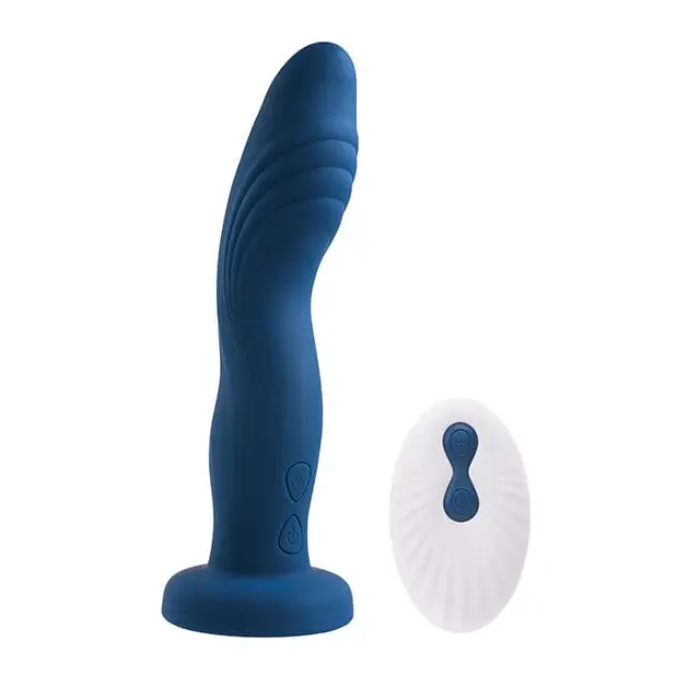 Gender X Strap Ons Gender X Snuggle Up Dual Motor Strap On Vibe W/harness - Blue at the Haus of Shag