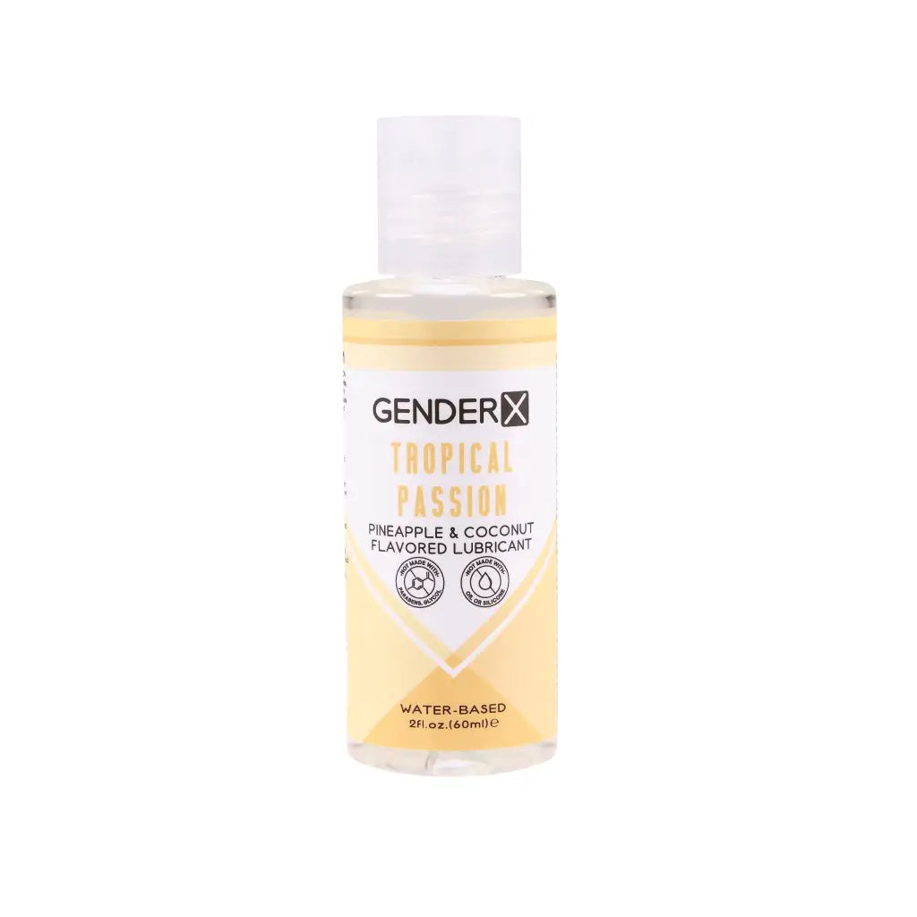 Gender X Lubricants and Toy Cleaners 2 Oz Gender X Tropical Passion Pineapple & Coconut Flavored Water-Based Lubricant 2 oz. at the Haus of Shag