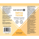 Gender X Lubricants and Toy Cleaners 4 Oz Gender X Tropical Passion Pineapple & Coconut Flavored Water-Based Lubricant 4 oz. at the Haus of Shag