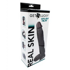 Get Lucky 12’’ Real Skin Series - Dark Brown - Dongs & Dildos