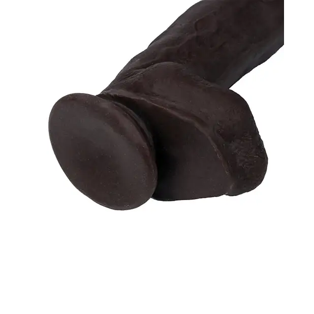 Get Lucky 12’’ Real Skin Series - Dark Brown - Dongs & Dildos