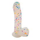 Get Lucky 8.5’’ Real Skin Confetti Cock - Multi Color - Dongs & Dildos