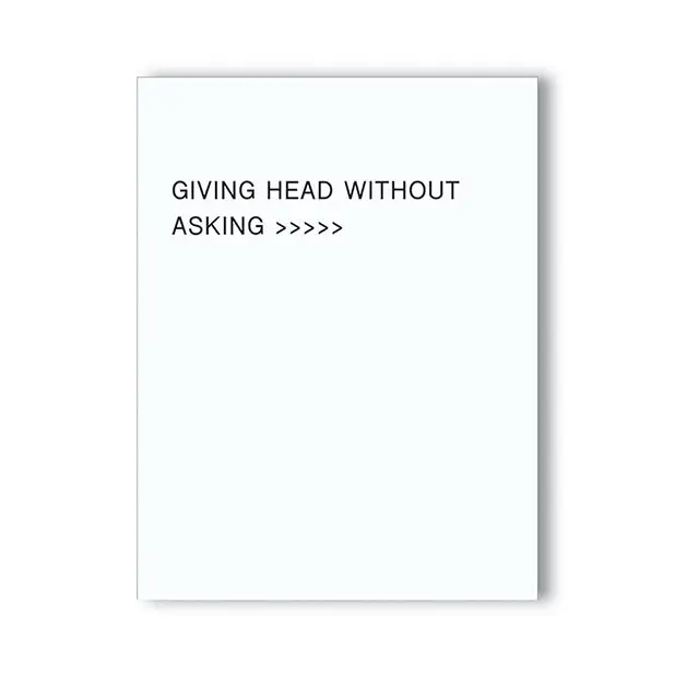 Giving Head Is Greater Than Naughty Greeting Card - Party Supplies