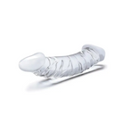 Glas 10.5 in. Girthy Realistic Glass Double Dong Dildo - Double Ended Dildo