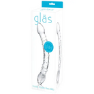 Glas 10 in. Double Trouble Glass Dildo - Clear - Double Ended Dildo