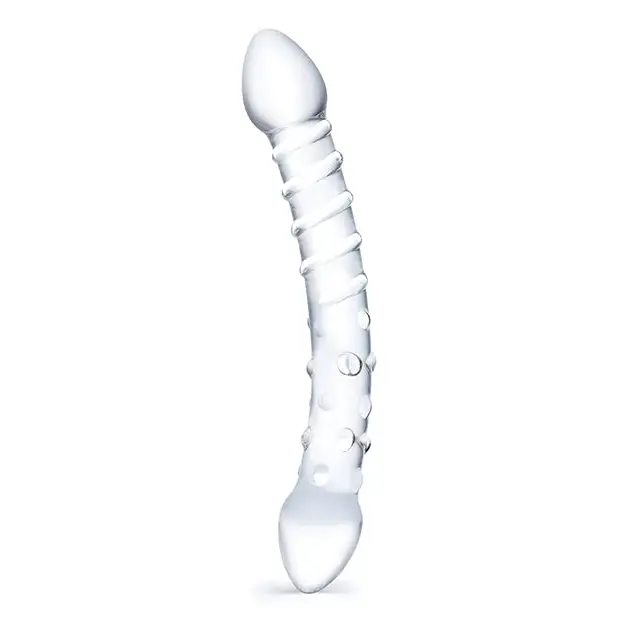 Glas 10 in. Double Trouble Glass Dildo - Double Ended Dildo