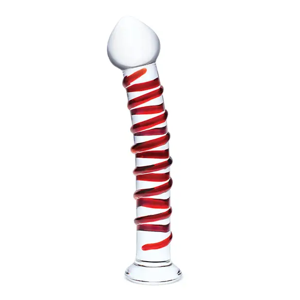 Glas 10 in. Mr. Swirly Glass Dildo - Realistic Dildo