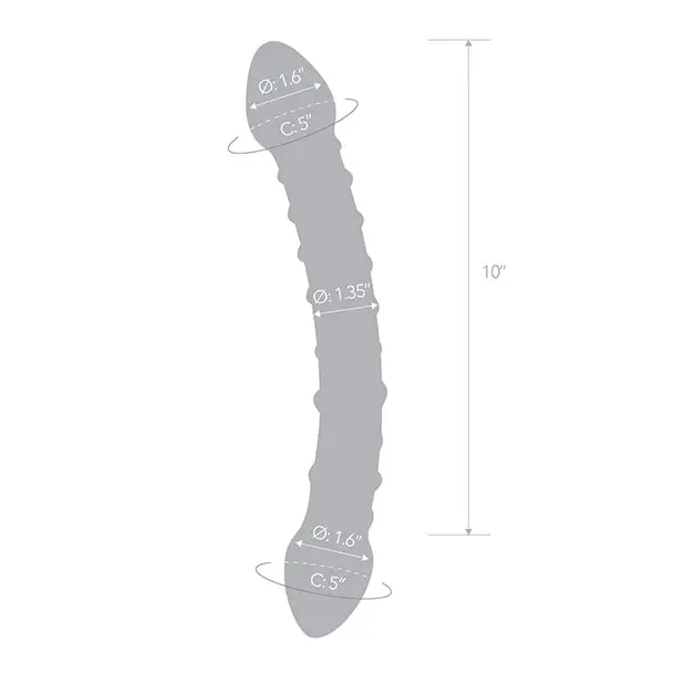 Glas 12’’ Double Trouble Dildo - Dongs & Dildos