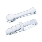 Glas 2-Piece G-Spot Pleasure Glass Dildo Set - Double Ended Dildo