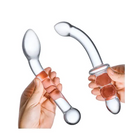 Glas 2-Piece G-Spot Pleasure Glass Dildo Set - Double Ended Dildo