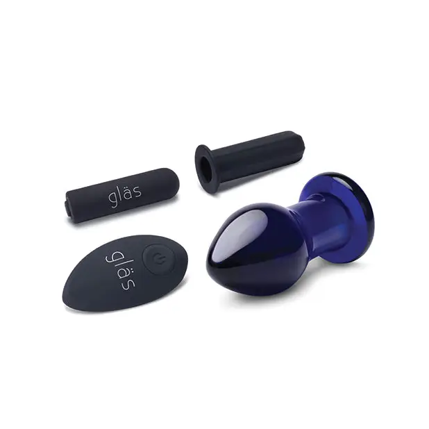 Glas 3.5 in. Rechargeable Remote-Controlled Vibrating Butt Plug - Butt Plug