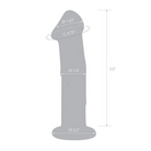 Glas 6’’ Dildo w/Veins & Flat Base - Dongs & Dildos