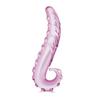 Glas 6 in. Lick-It Glass Dildo Pink - Realistic Dildo