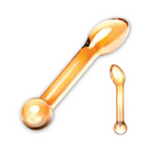 Glas 7 in. Honey Dripper Anal Slider Prostate Stimulating Glass Dildo - Realistic Dildo