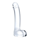 Glas 7 in. Realistic Curved Glass G-Spot Dildo - Realistic Dildo