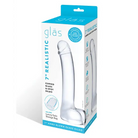 Glas 7 in. Realistic Curved Glass G-Spot Dildo - Realistic Dildo