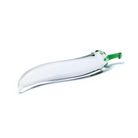 Glas 8.25 in. Glass Naturals Chili Pepper Dildo - Realistic Dildo