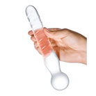 Glas 8 in. Joystick Clear Glass Dildo - Realistic Dildo