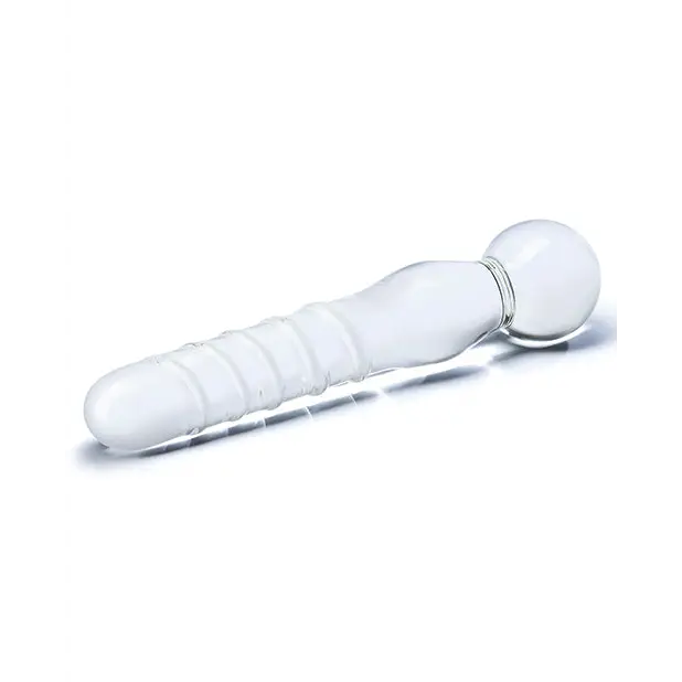 Glas 8 in. Joystick Clear Glass Dildo - Realistic Dildo