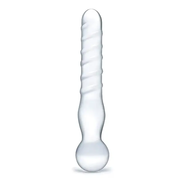 Glas 8 in. Joystick Clear Glass Dildo - Realistic Dildo