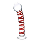 Glas 8 in. Mr. Swirly Glass Dildo - Realistic Dildo