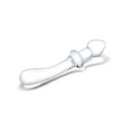 Glas Classic 9 in. Curved Dual-Ended Glass Dildo - Double Ended Dildo