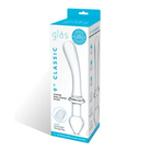 Glas Classic 9 in. Curved Dual-Ended Glass Dildo - Double Ended Dildo