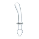 Glas Classic 9 in. Curved Dual-Ended Glass Dildo - Double Ended Dildo