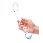 Glas Double Play 9.5 in. Dual-Ended Glass Dildo - Double Ended Dildo