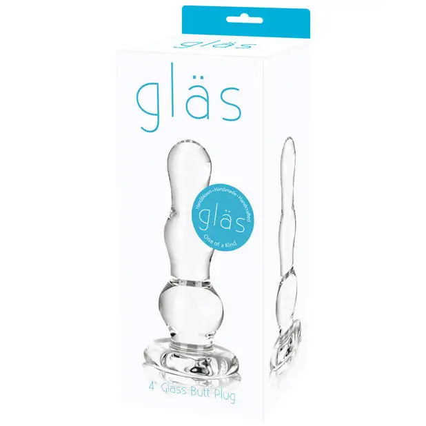 Glas Glass Butt Plug - Clear / 4’’ - Butt Plug