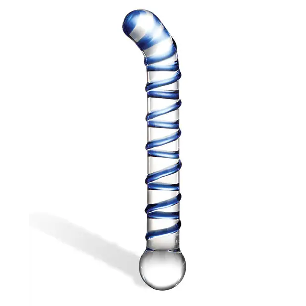 Glas Mr. Swirly 6.5 in. G-Spot Glass Dildo - Realistic Dildo