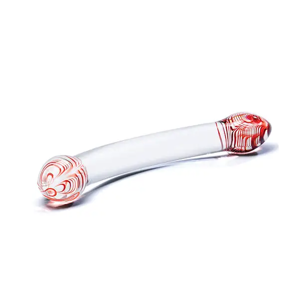 Glas Red Head Double Dildo - Double Ended Dildo