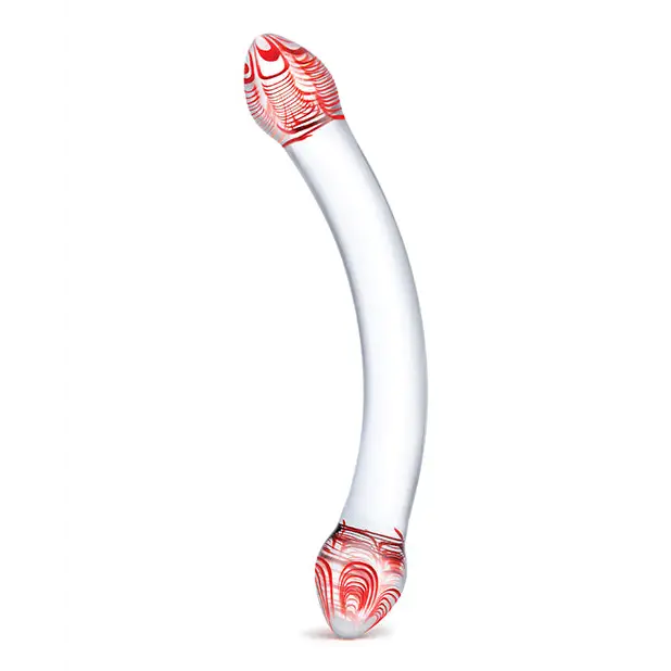 Glas Red Head Double Dildo - Double Ended Dildo