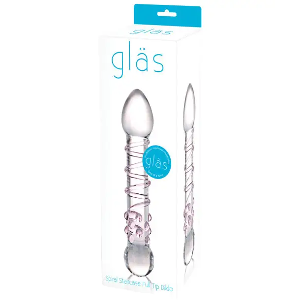 Glas Spiral Staircase Full Tip Dildo - Double Ended Dildo