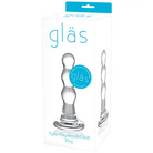 Glas Triple Play Beaded Butt Plug in a stylish box for adventurous play and pleasure