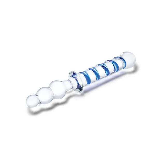 Glas Twister 10 in. Dual-Ended Glass Dildo - Double Ended Dildo