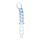 Glas Twister 10 in. Dual-Ended Glass Dildo - Double Ended Dildo