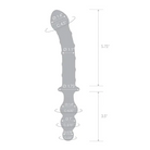 Glas Twister 10 in. Dual-Ended Glass Dildo - Double Ended Dildo