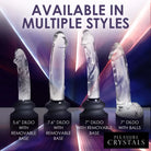 Glass Dildo With Silicone Base - Inch - 7’’ - Realistic Dildo