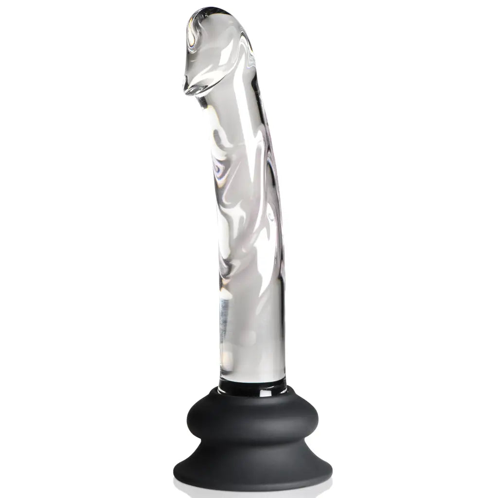 Glass Dildo With Silicone Base - Inch - 7’’ - Realistic Dildo