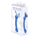 Glass Menagerie Butterfly Glass G Spot Dildo - Dark Blue - Dongs & Dildos